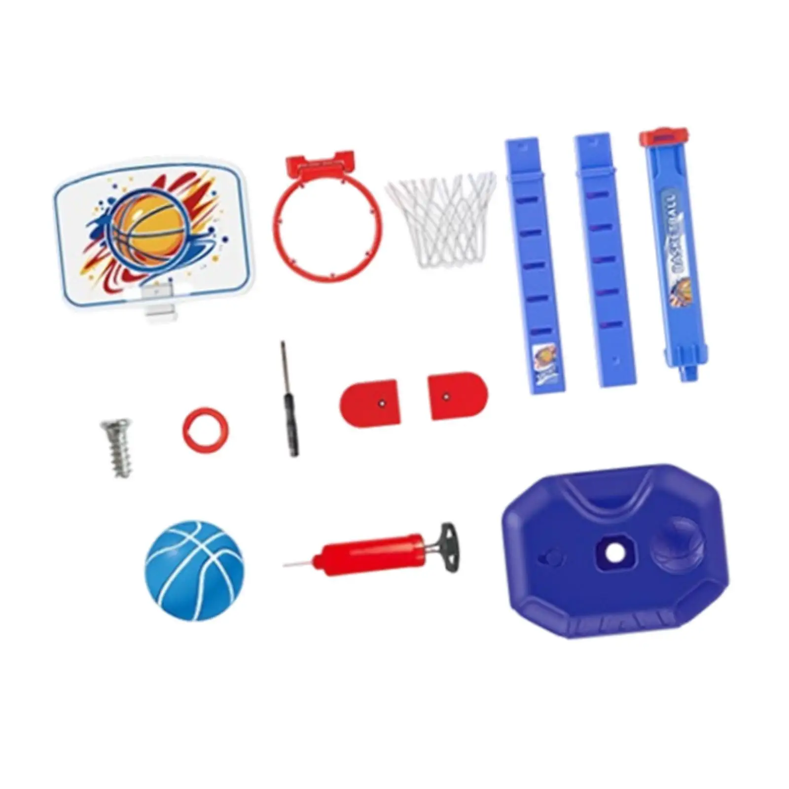 

Kids Basketball Hoop Indoor Outdoor Toys Backyard Game Adjustable Height Gifts Mini Family Game Basket Goal Basketball Stand