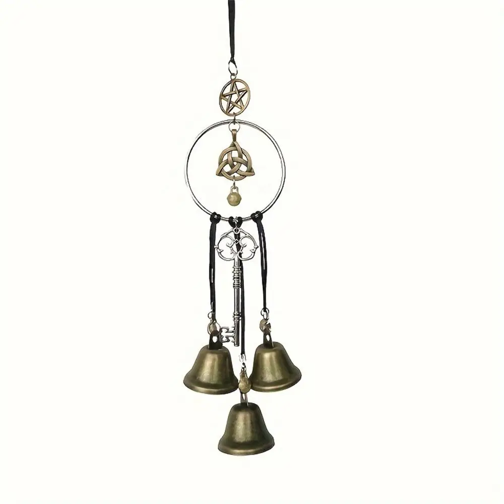 Handmade Metal Wind Chime, Maçaneta, Pendurado Sino Decorativo, Elegante Jardim, 1Pc