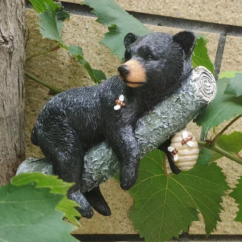 Black Bear Tree Statue 4