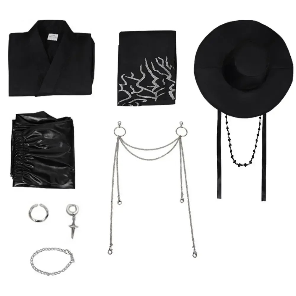 أطفال Kpop Jinu شيطان الصيادين تأثيري حلي تمويه للأطفال موحدة قبعة لعب الأدوار الخيال ملابس هالوين كرنفال البدلة #6