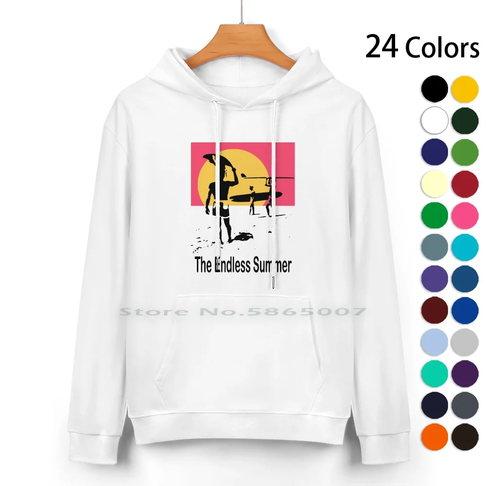 

The Endless Summer Surf Film Hawaii Australia Movie Pure Cotton Hoodie Sweater 24 Colors Beach Surfing Vintage California Oahu