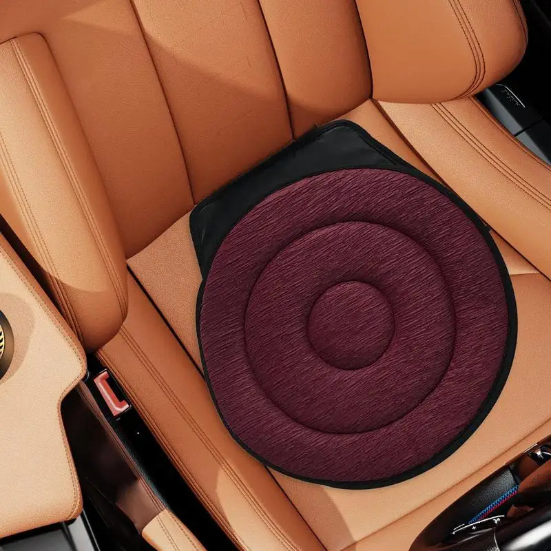 Rotating Seat Cushion for Car Breathable Car Swivel Seat Cushion Pad The Elderly Swivel Seat Universal Revolving Cushion tools