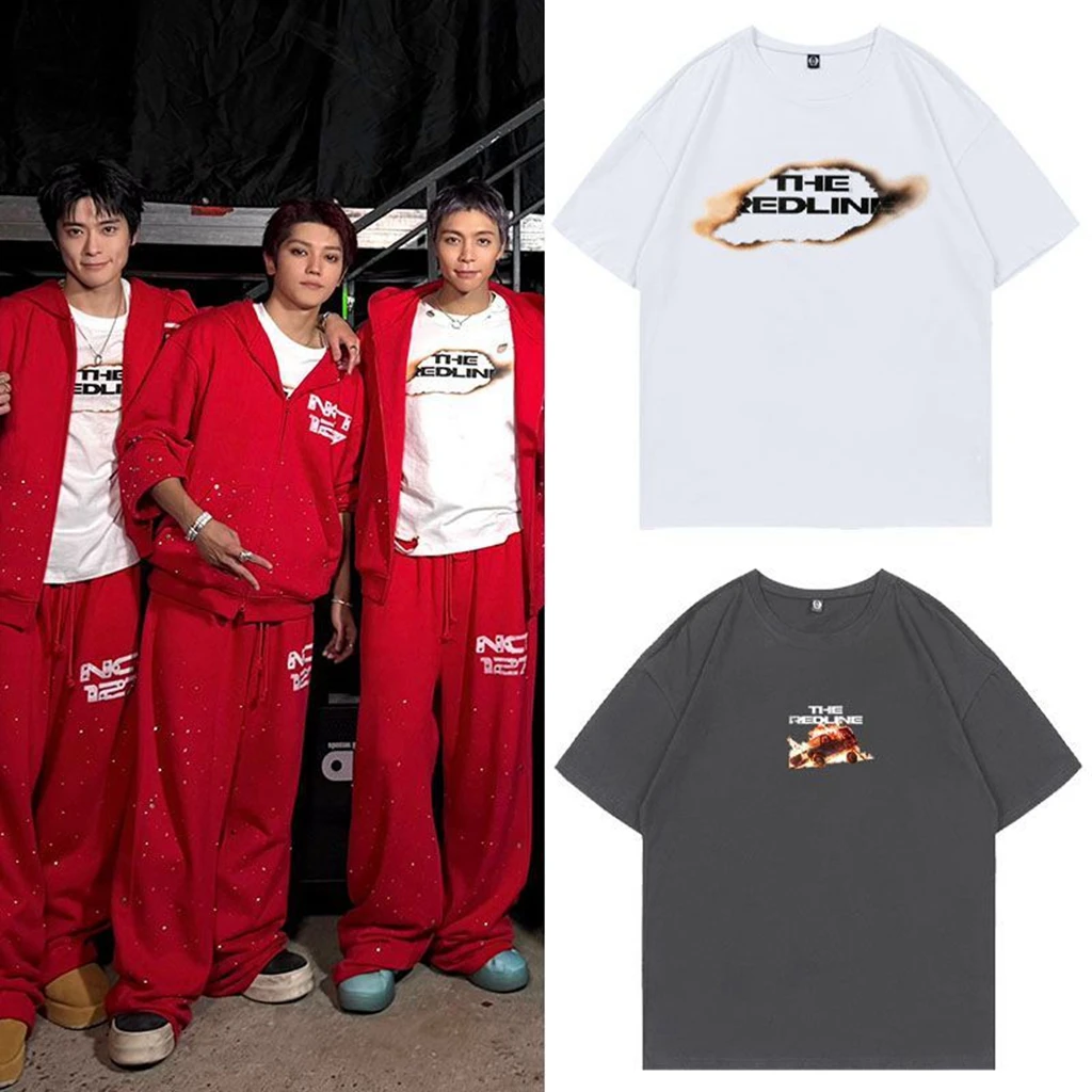 Men Sport T-shirt STAR SAME Casual Shirt Short Sleeve Top NCT127WISH THE REDLINE In Your DreamTShirt Men LOOSE Rashgard