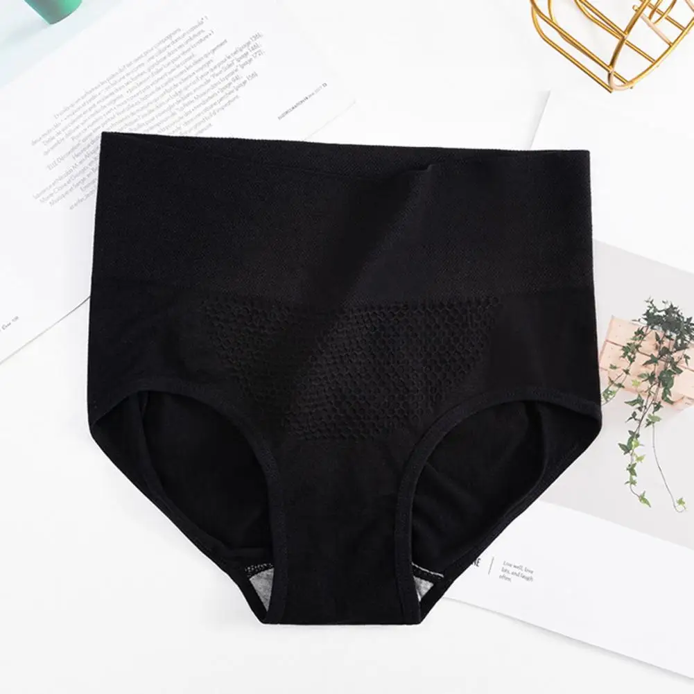 Women Nylon Soft Women Underwear High Waist Women\'s Underpants Soft Breathable 3d Honeycomb Lady Anti-septic Quick Dry Female