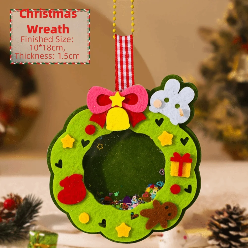 

Нетканый материал, рождественский подарок, ручная работа, мультяшная подвеска ручной работы, сделай сам, креативный набор для рукоделия, активность в детском саду