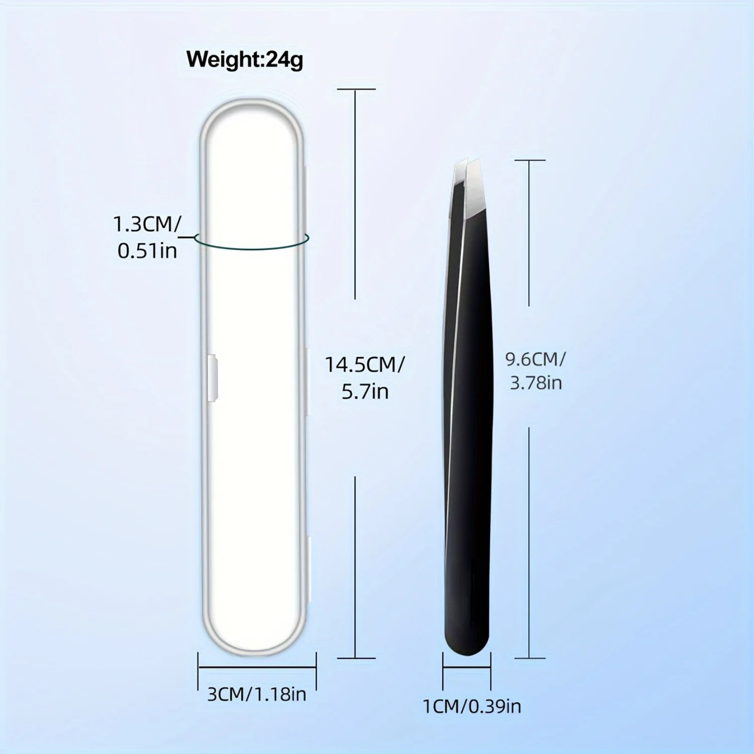 스테인레스 스틸 정밀 눈썹 핀셋 세트, 무향 제모 및 손질 도구, 쉐이핑을 위한 비스듬한 팁 디자인, 내구성이 뛰어난 Fac