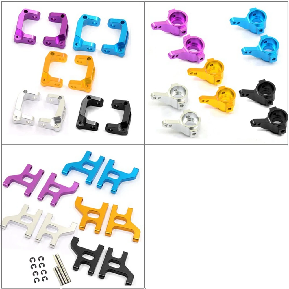 Metal Front Steering Cup C Hub Carrier Suspension Arm Set for 1/10 RC Crawler Car Tamiya CC01 CC-01 Upgrade Parts,5