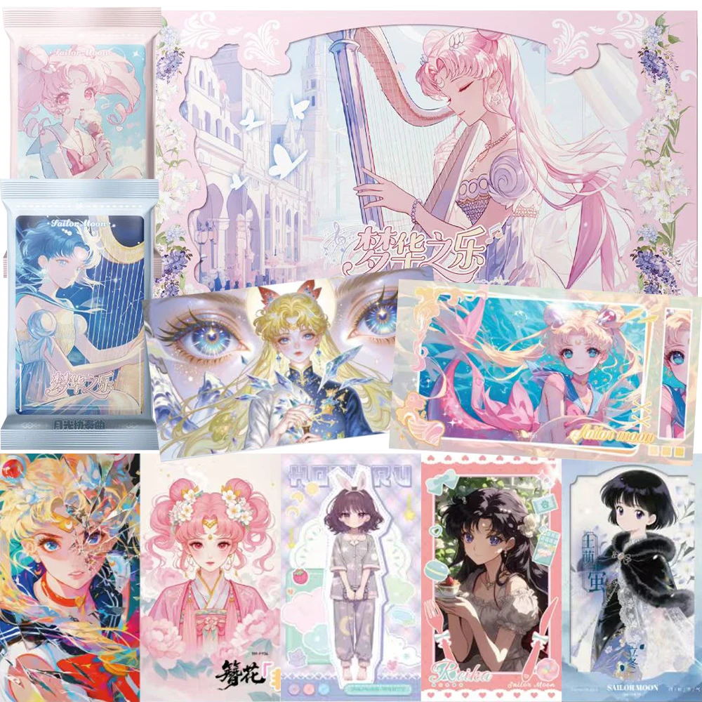 Classic Anime Sailor Moon Collection Cards Visual Arts Feast Mizuno Ami Aino Minako Shining Character Close-up Cards Unique Gift