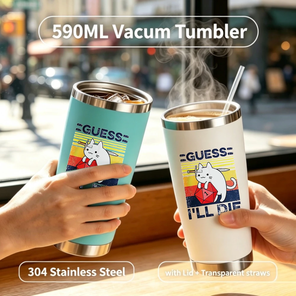 

Hot 590ML Thermo Caffee Leak_Proof Travel Thermo Cup Double Stainless Steel for Tea Water Coffee Gym Car Mug Coffee Thermos Mug