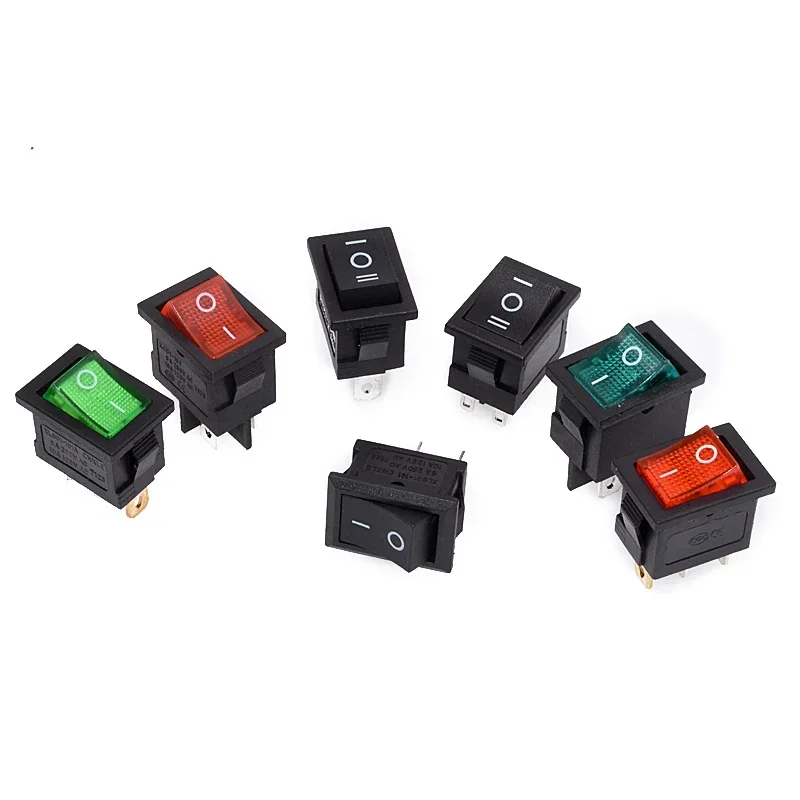 

10 шт. KCD1 2PIin 3-контактный кулисный переключатель для лодки и автомобиля 6A/10A 250 В/125 В переменного тока красный желтый зеленый синий черный кнопка Лучшая цена KCD1