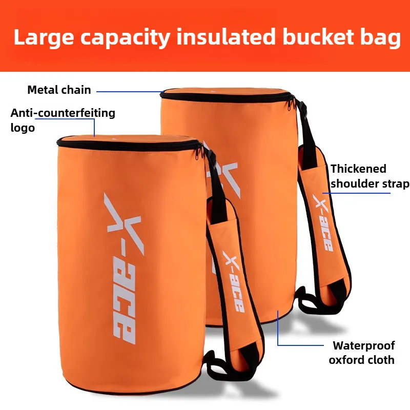 X-ace Pickleball Tennis Ball Bag with Shoulder Strap,Capacity for 60/120Pcs Tennis Balls,Sturdy Portable Tennis Ball Packet