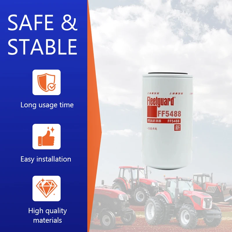 NEW HNROCK Diesel Fuel Filter FF5488 Suitable for PC200 Excavator Fuel Filter QSB6.7 Engine Parts