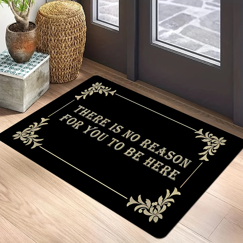 Funny Welcome Mats Please Take Off Your Shoes Mat for Entrance Indoor and Outdoor Personalized Doormat Novelty Gift Mat