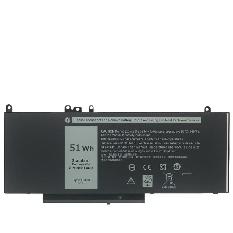 G5M10 7.4V 51WH Laptop Battery for DELL Latitude E5250 E5450 E5550 Sereis 8V5GX R9XM9 WYJC2 1KY05 Laptop Parts & Accessories