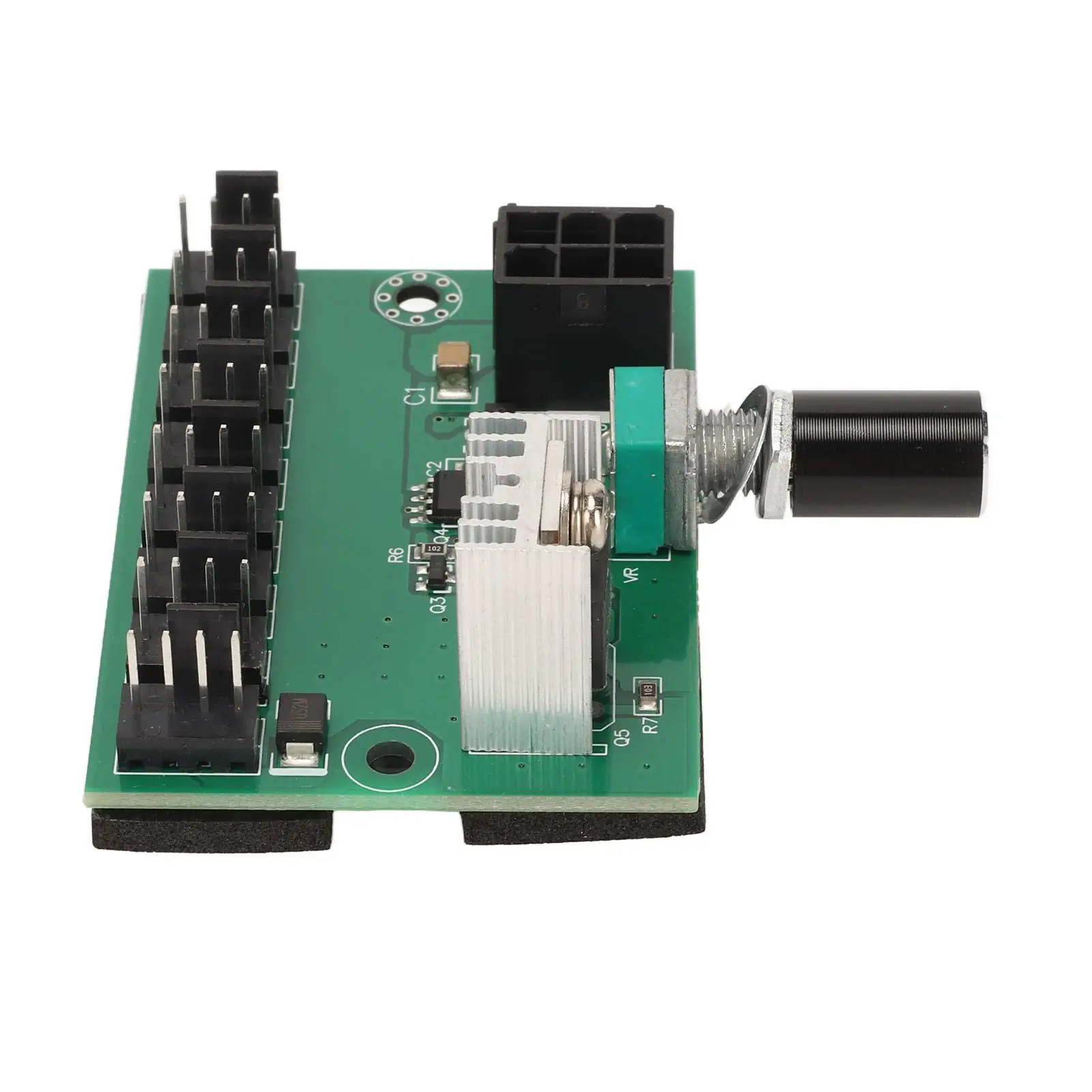 12V PWM 8-Channel Fan Splitter Controller Hub NKFV8 for 4pin 3PIN 2PIN PC Fans - Multi-Fan Control Solution