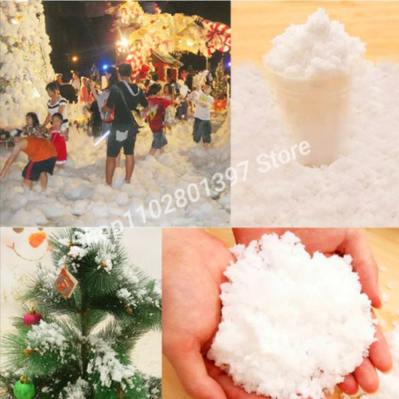 100g Fake Magic Instant Snow Artificial Snowflakes Sodium polyacrylate DIY snow DIY Artificial Snow DIY Fake Snow