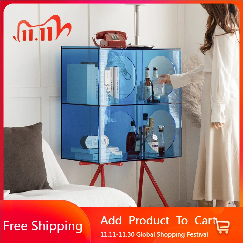 

Nordic Acrylic Living Room Cabinets Decor Shelf Librero Coffee Living Room Cabinets Luxury Perfume Gabinete Trendy Furniture