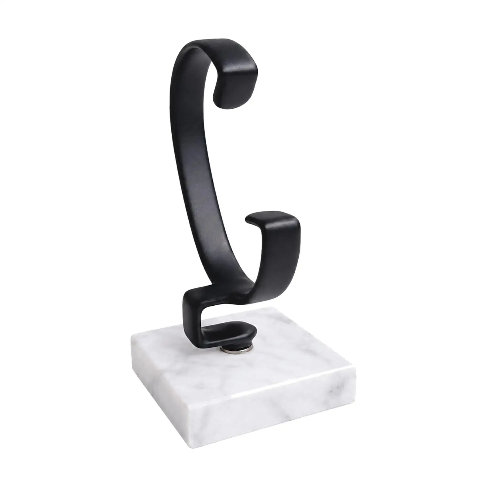 Detachable Watch Stand with Marble Base Compact Marble Watch Display Stand Freestanding Decorative for Dresser, Shelf
