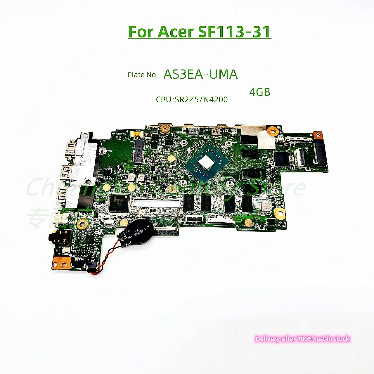 

Материнская плата AS3EA для ноутбука Acer SF113-31 Модель N4200 Процессор: SRZZ5/N4200 Оперативная память: 4 ГБ 100% тест ОК перед отправкой