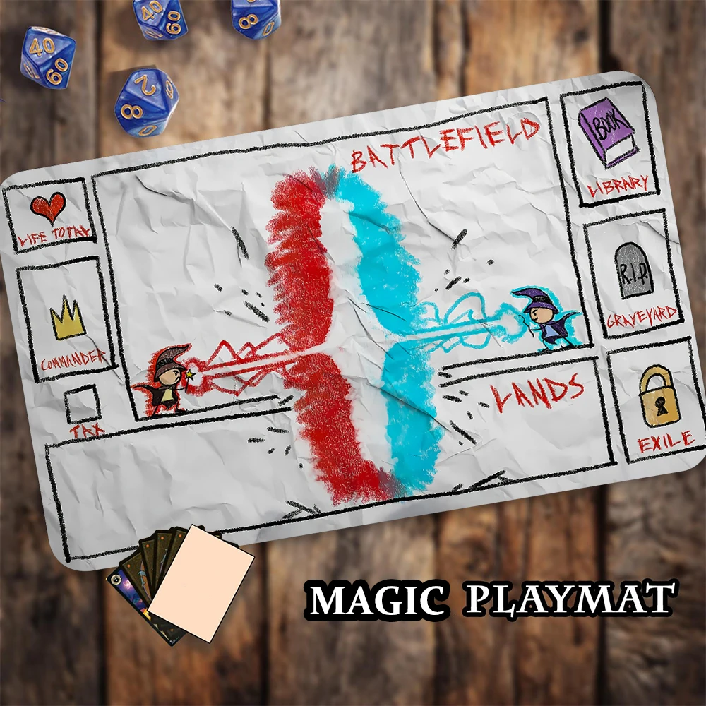 

Vintage Cardboard Design MTG Playmat Magic Card Mat For OPGG for Riftbound play mat Tabletop playmat Board Game Mat for TCG