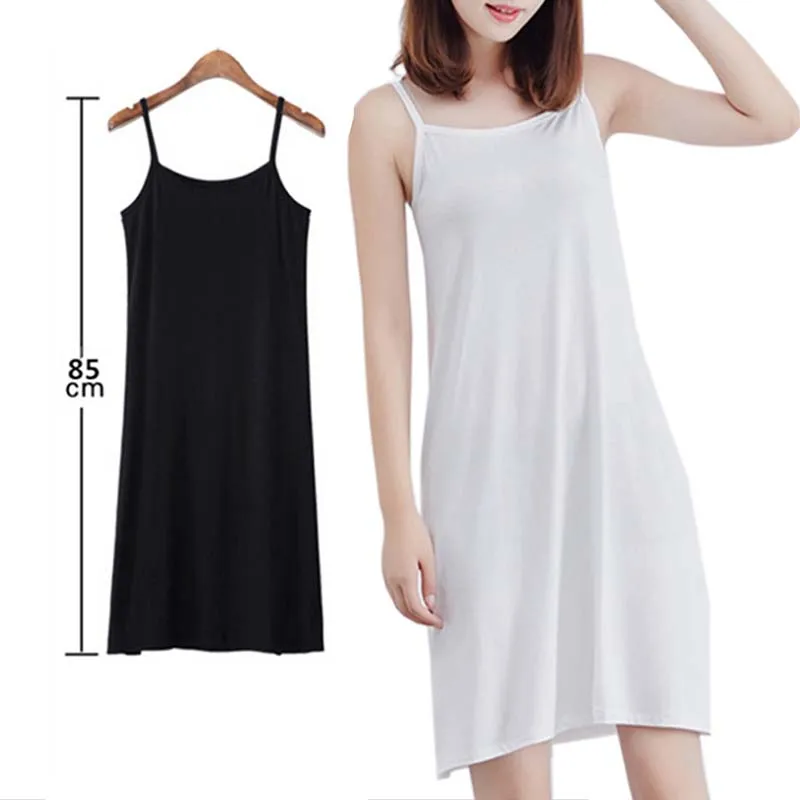 Enagua adecuada para Falda corta para mujer, vestido liso ajustado, servicio a domicilio, Camisón con tirantes, falda de fondo, bolso de cadera