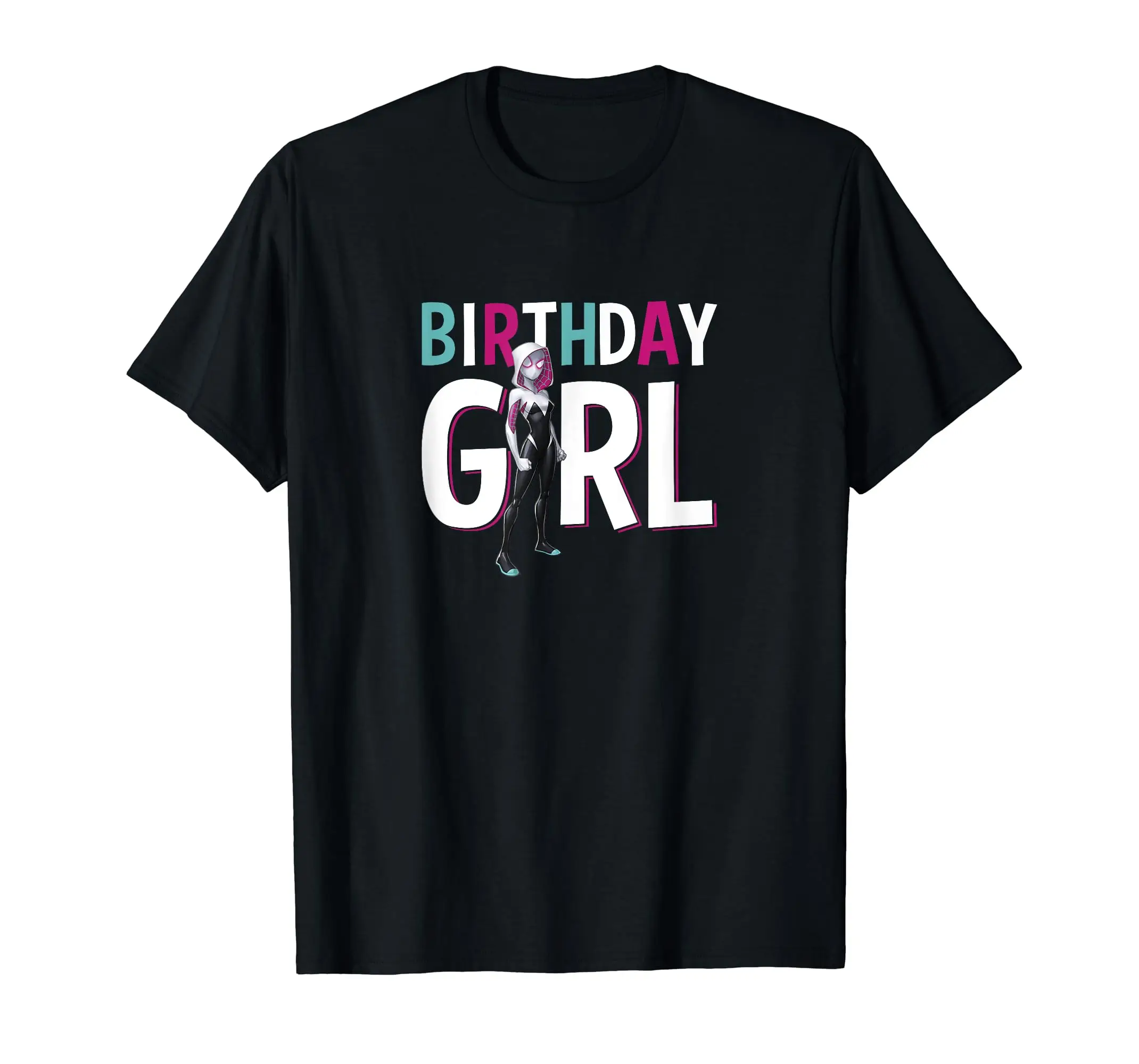 Birthday Girl Spider-Gwen Portrait T-Shirt