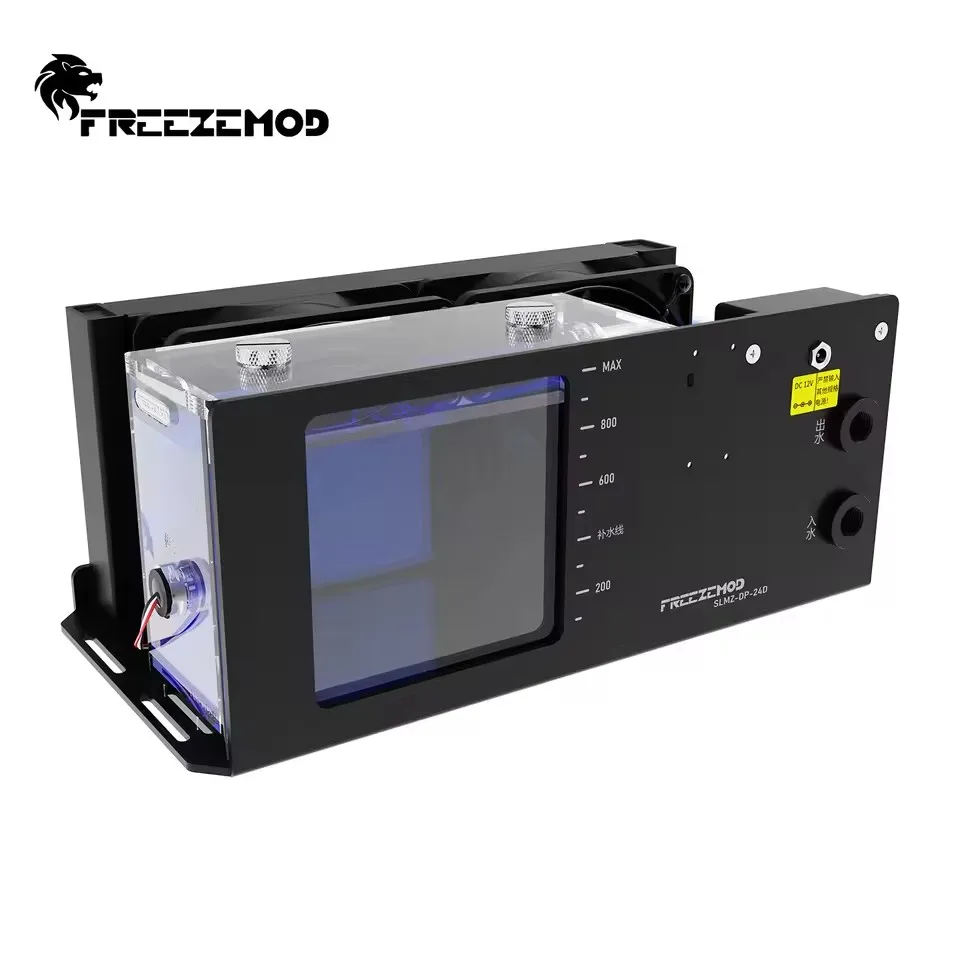 FREEZEMOD High Power Liquid Cooling Module, 120 Dual Ball Bearing Fan, 240 Radiator with Water Level Alarm, 12V / 24V Optional
