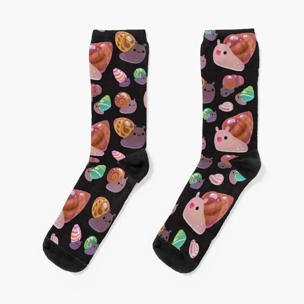 Land snail - dark Socks Soccer kawaii sport Girl'S Socks Men's