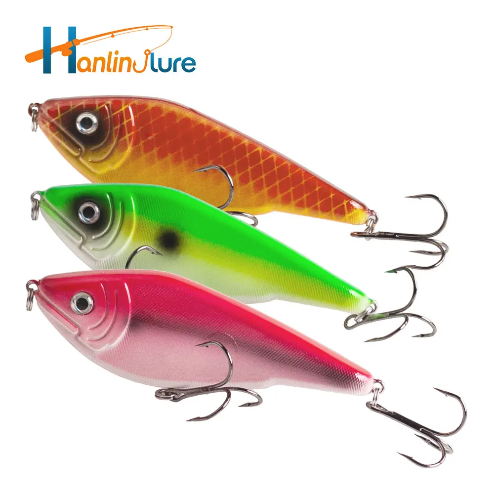 

Hanlin Hot Selling 9cm/26g Glide Jerkbait Popular Pike Bait Muskie Lures Fishing Lure Rattles Artificial VIB Wobbler Bass Tackle