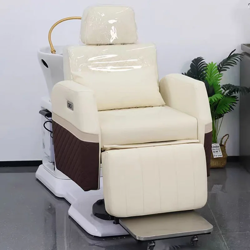 

Salon Chairs Hair Stylist Water Circulation Basin Luxury Shampooing Spa Shampoo Beauty Customer Bed Chaise Coiffure Furniture