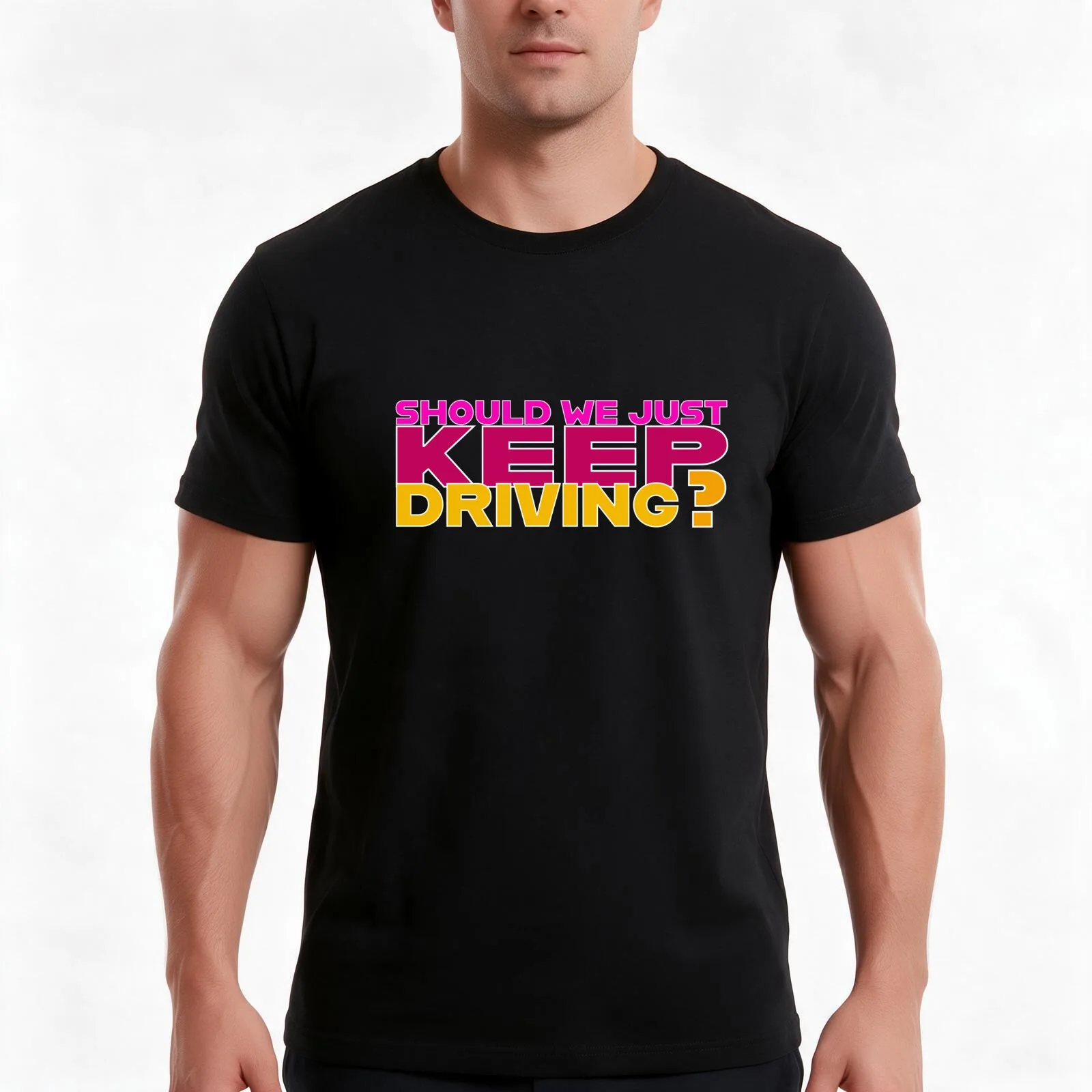 Should we just keep driving? As it was T-Shirt, Summer Casual Cotton Tee, Oversized Streetwear Tops, Vintage Graphic Print