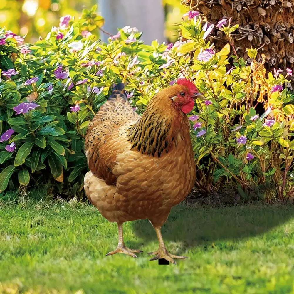 Rooster Chicken Decoration Outdoor Yard Acrylic Rooster Ornament Yard Art Sculpture Rooster Decor Country Farmhouse Chicken Sign