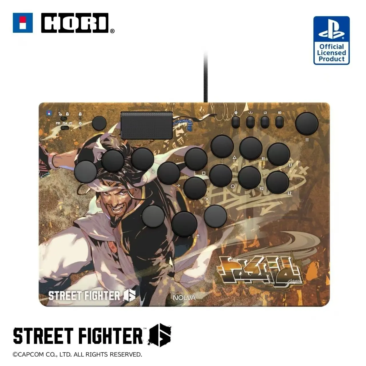 HORI NOLVA SF6 Arcade Controller for PS5 PS4 PC