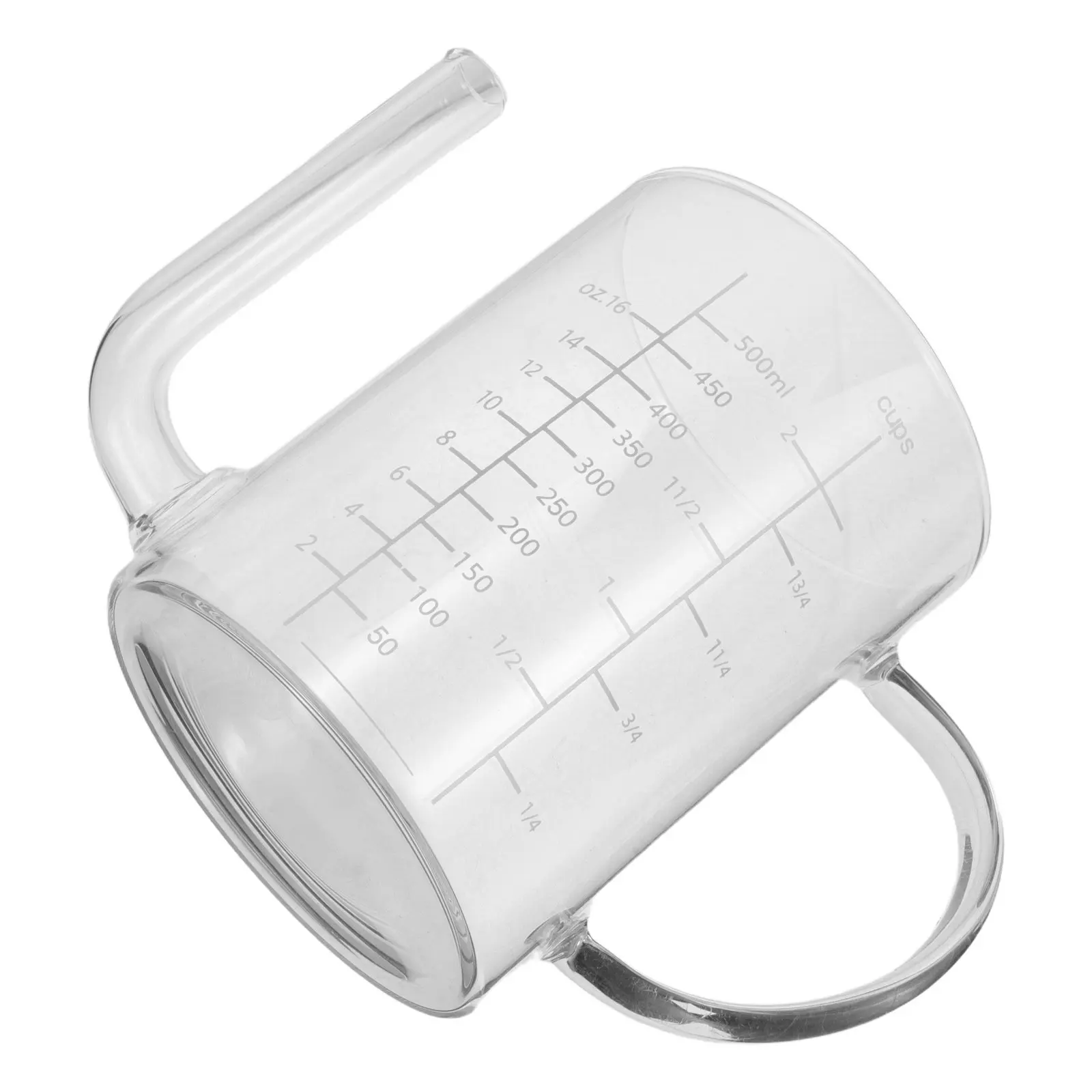 

2-Cup Heat Resistant Glass Fat Separator Gravy Jug Long Spout Oil Soup Separator Measuring Cup Meat Juice Broth 17Oz 500Ml