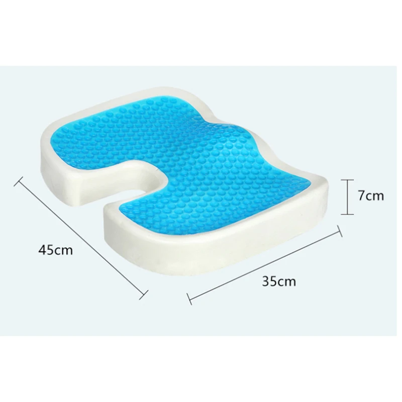 New Gel Orthopedic Memory Cushion Foam U Coccyx Travel Seat Massage Car Office Chair Protect Healthy Sitting Breathable Pillows