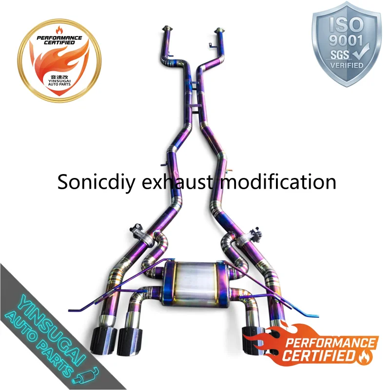 Premium Titanium Alloy Sports Electronic Valve Exhaust Mid-Section System for BMW M2/M2C G87 3.0T 2019-2023 Racing Sound Upgrade