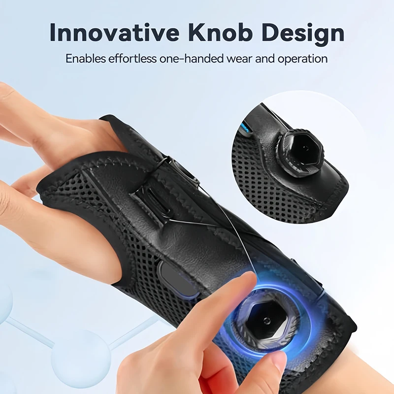 Knob Hand Brace Wrist Support Adjustable Wrist Splint Brace for Carpal Tunnel Tendonitis Sprains Sports Wrist Protector