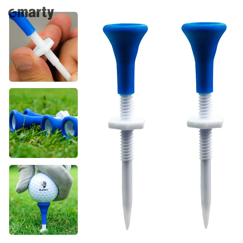 5Pcs/Box Golf Tee Golf Outdoor Training Ball Stand Golf Plastic Scale Ball Tee Down Golf Ball Holder Golf Accessories