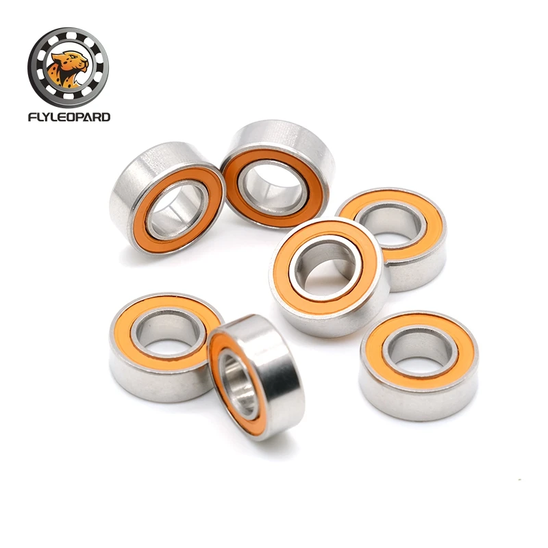 Łożysko S688-2RS 10 SZTUK 8x16x5 mm LD Łożysko kulkowe hybrydowe ceramiczno-stalowe ze stali nierdzewnej ABEC-7 — zdjęcie 3
