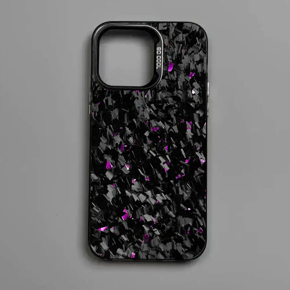 Gesmede Carbon Fundas Telefoonhoesje voor iPhone 17 16 Plus Pro Max 15 14 13 12 11 Matte Kleurrijke Covers