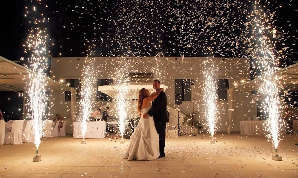 Cold Spark Machine 600w Spark Jet Machines Wedding Disco Dj Stage Show Party 2-5M 600w Cold Sparkler Machine Set Indoor Out