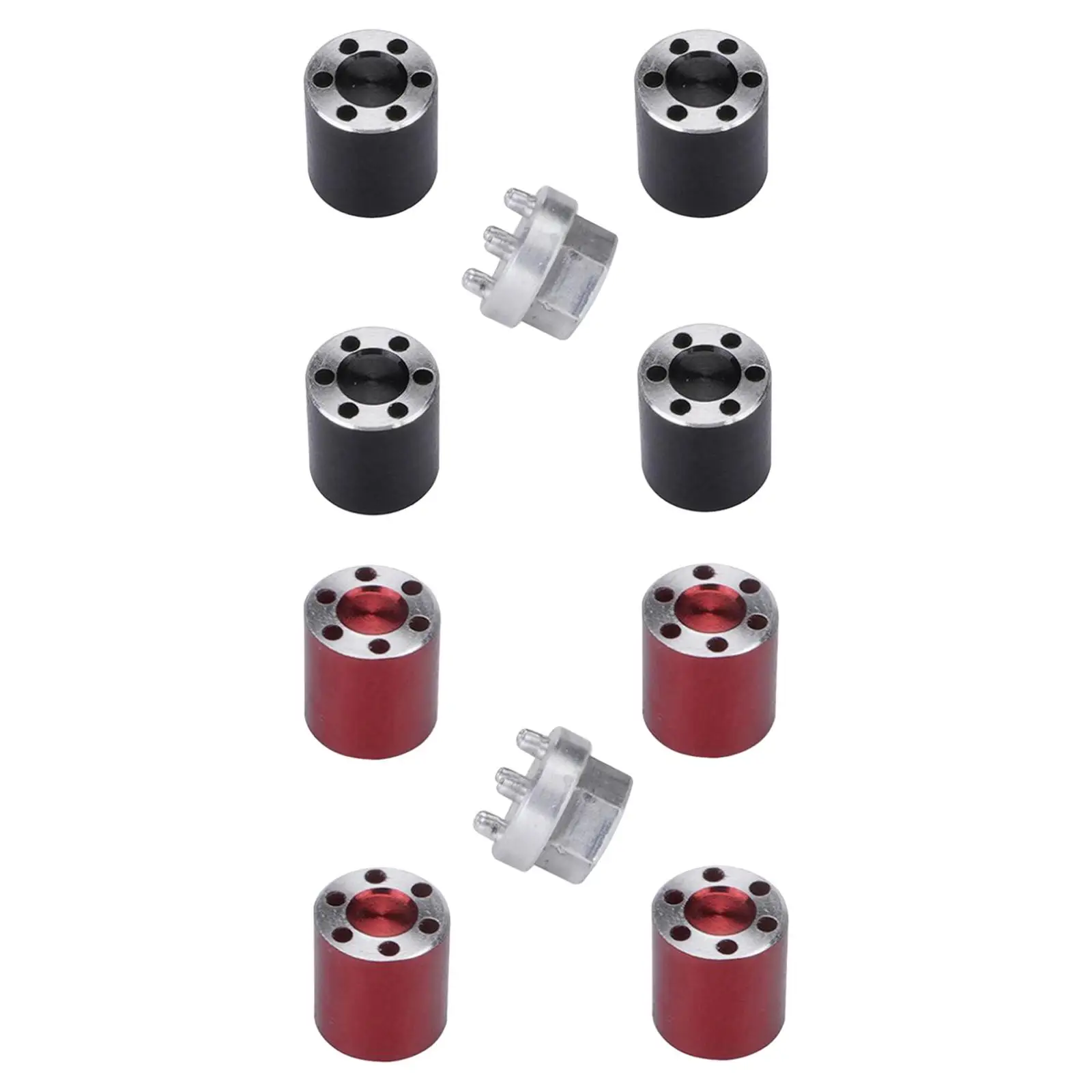 4Pcs Brass Extended Hex Wheel Hubs Combiner Replacements 4mm Widened