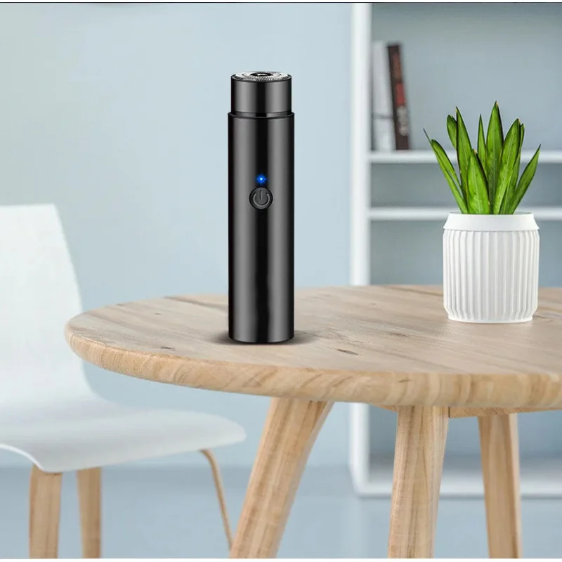 ماكينة حلاقة محمولة قابلة لإعادة الشحن عبر USB لا تسبب ضررًا للبشرة ماكينة حلاقة لحية الوجه ماكينة حلاقة كهربائية صغيرة للرجال