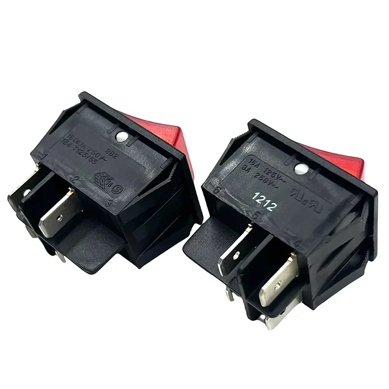Original UL certified genuine RB2 boat switch 4 pin 2 gear 25*32mm warping switch 16A250V T125/55 welding machine Treadmill swit