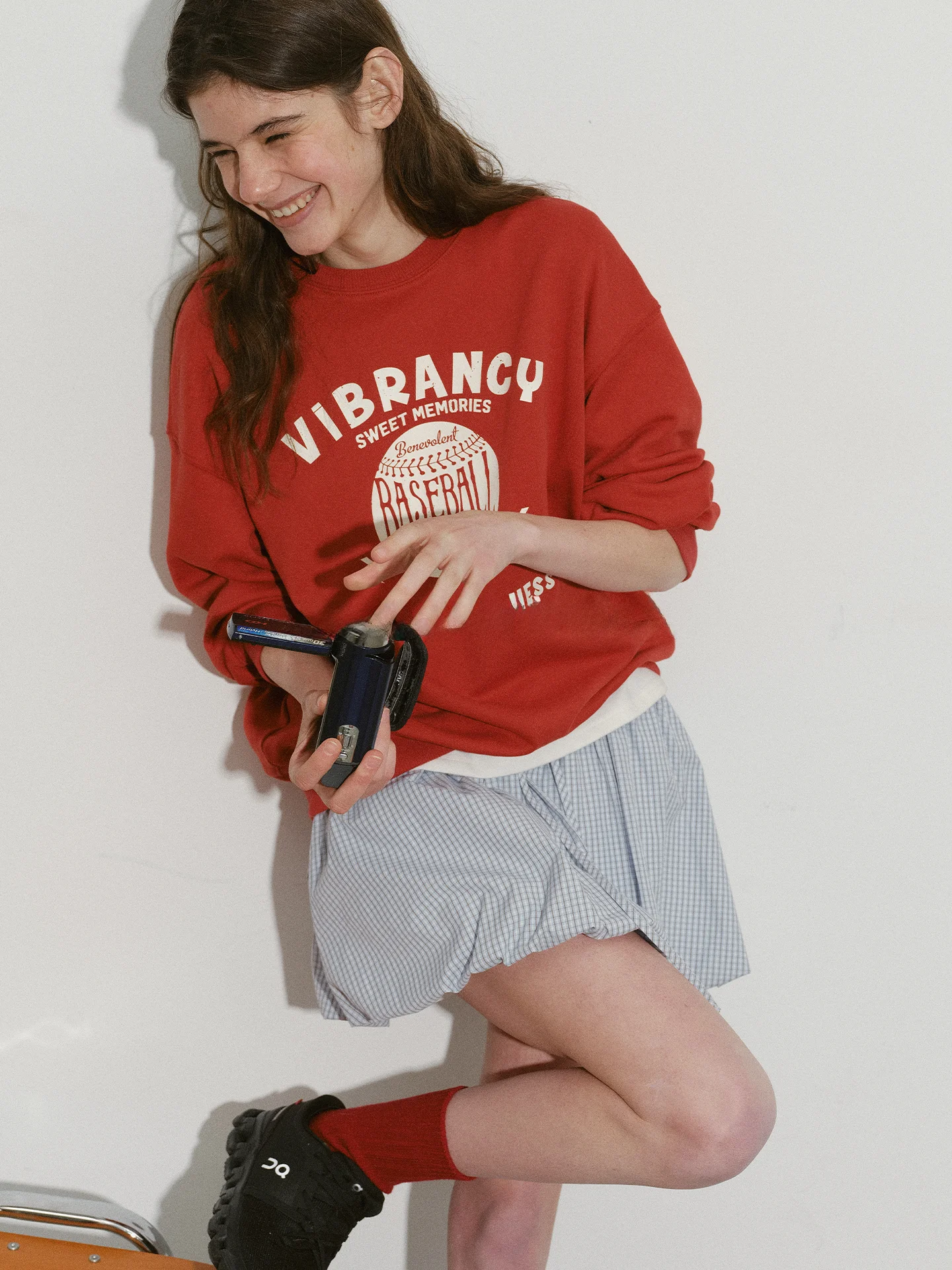 

Женская толстовка Lofi Choose с ретро-принтом, круглым вырезом и длинными рукавами, свободного кроя, удобная, новинка весны