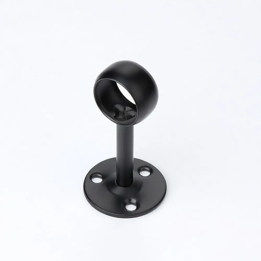 Adjustable Closet Rod Flange Bracket Stainless Steel Wardrobe Rail Support Holder Wall Mount Furniture Accessories Connector