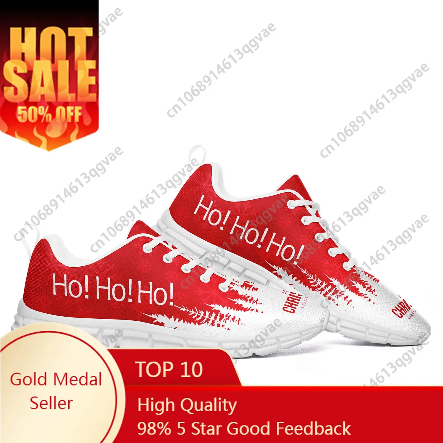 Santa Claus HOHO Christmas Festival Sports Shoes Mens Womens Teenager Customized Sneakers Tailor-Made High Quality Couple Shoes