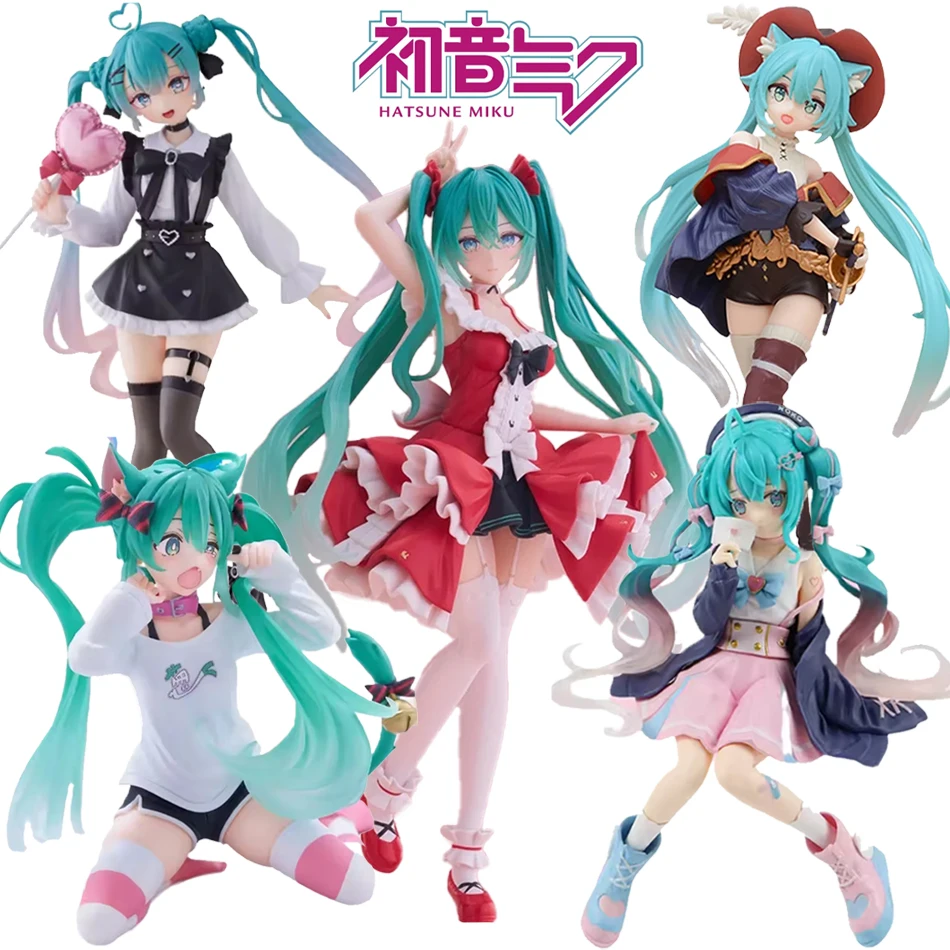 20CM Anime Hatsune Miku X Cinnamoroll Figura Anime Periferiche Modelli da collezione Decorazioni decorative Bambini Kawaii Regalo