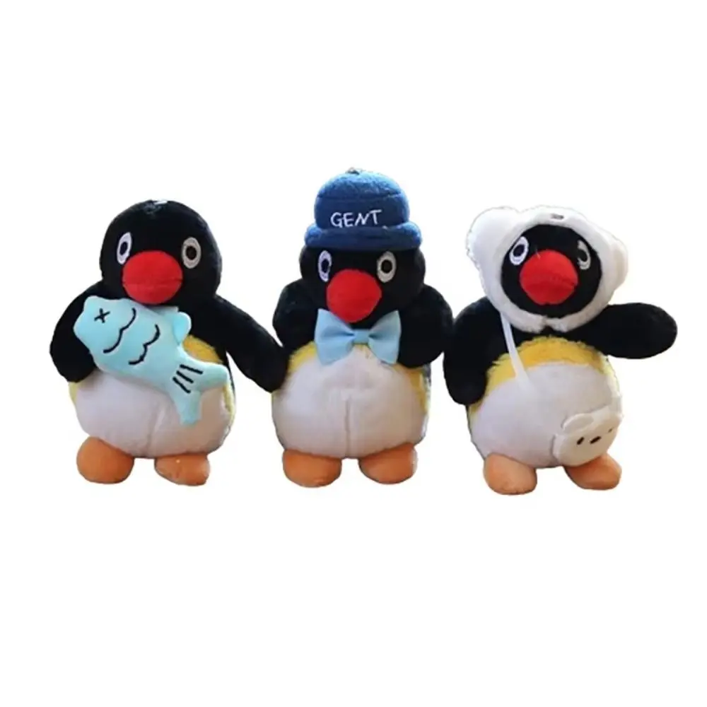 Portachiavi regalo per bambola di peluche con ciondolo a forma di pinguino in cotone PP creativo