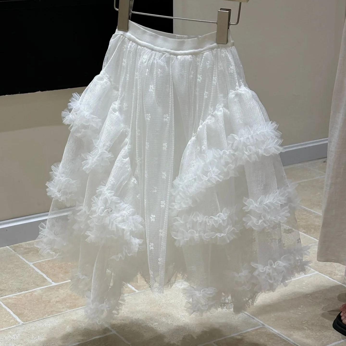 

HoneyCherry New Autumn Girls' Stylish and Versatile Design: Layered Drapey Underskirt Half-Skirt Girls Skirts